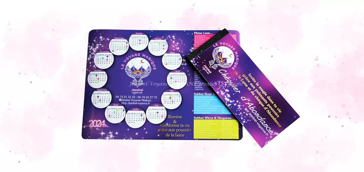 Calendrier Lunaire 2025 Sabbats Wicca et Néopaïens / Sabbats Roue de l’Année Astrologique