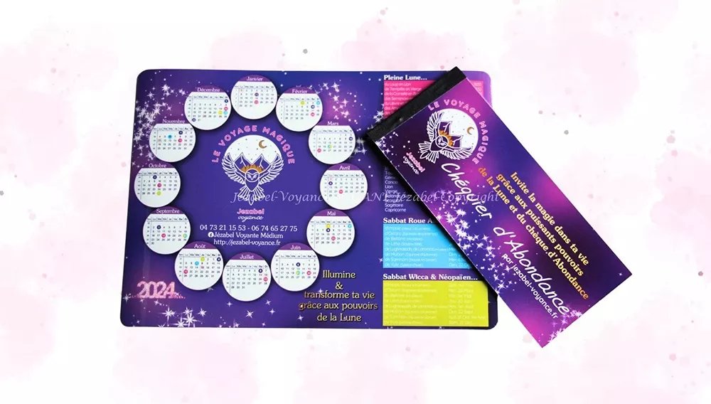 Calendrier Lunaire 2025 Sabbats Wicca et Néopaïens / Sabbats Roue de l’Année Astrologique 